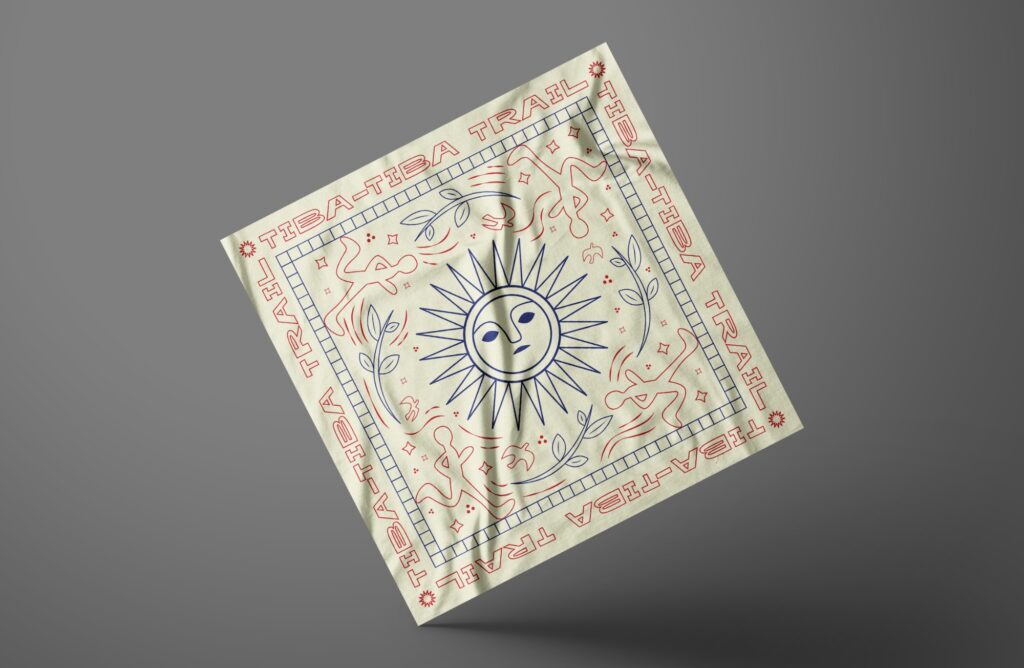Bandana Tiba-Tiba Trail — Broken White Edition