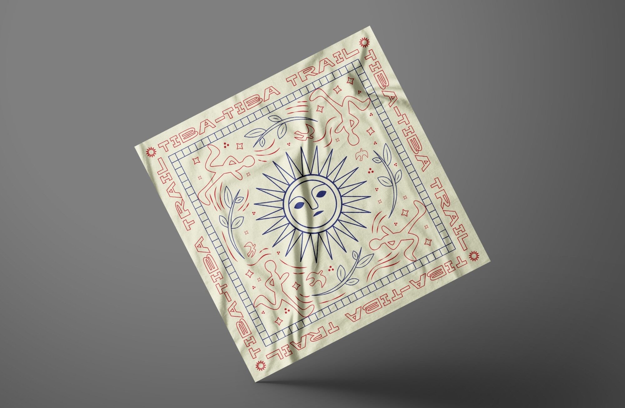 Bandana Tiba-Tiba Trail — Broken White Edition
